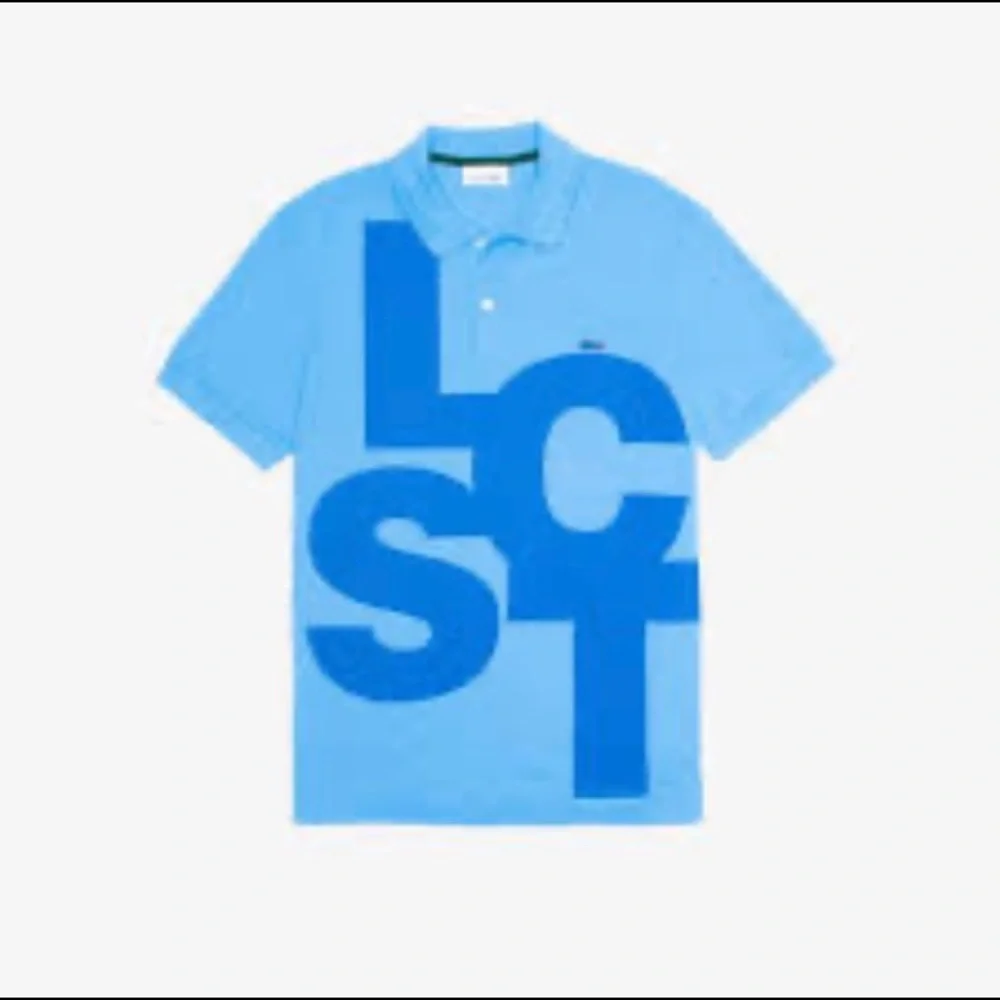 NEW Lacoste Men Regular Fit Contrast Lettering Petit‎ Pique Polo Argentine Large